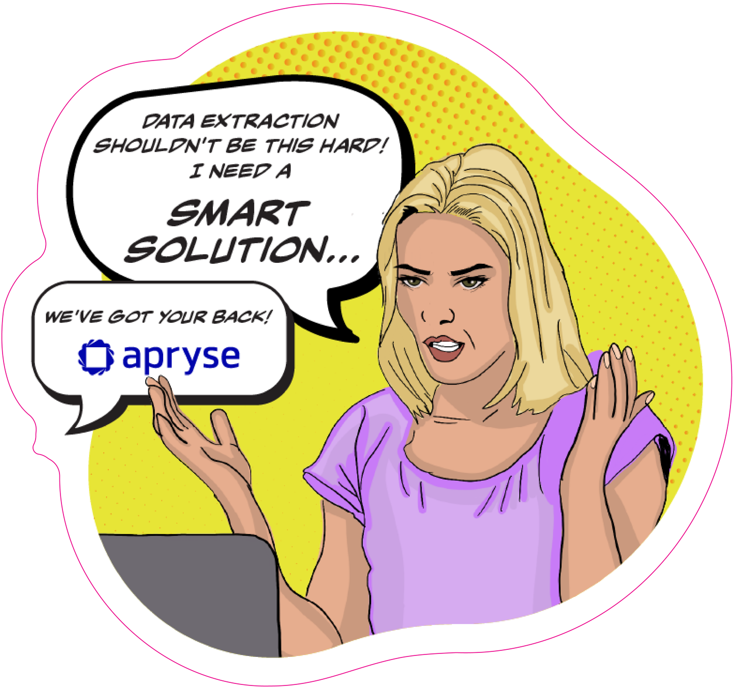 Apryse sticker "SMART SOLUTION"