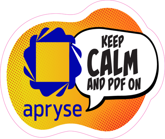 Apryse sticker "Keep Calm"