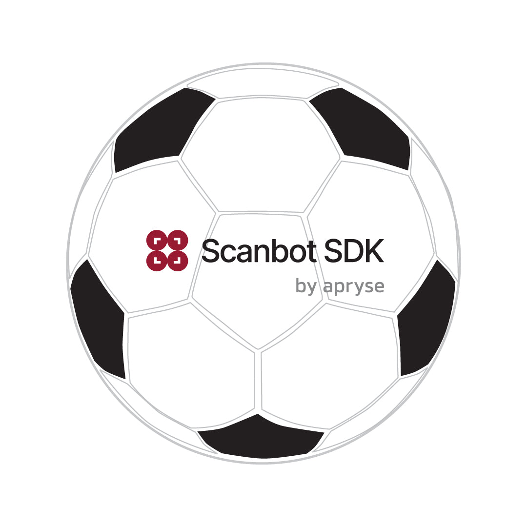 Scanbot Soccer Ball Stress Reliever - White