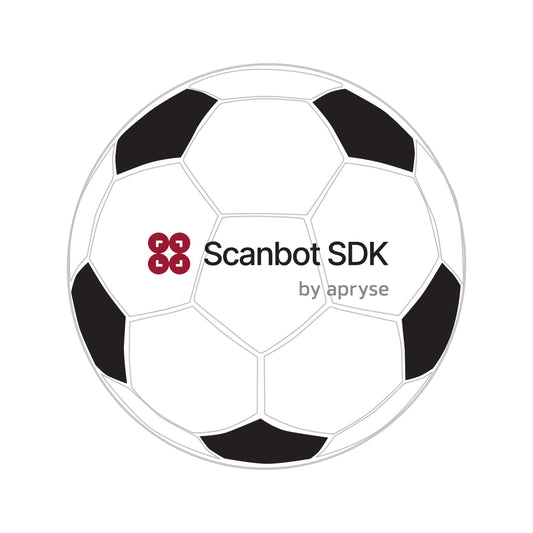 Scanbot Soccer Ball Stress Reliever - White