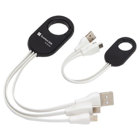 ScanbotTriad 3-in-1 Cable with Carabiner clip