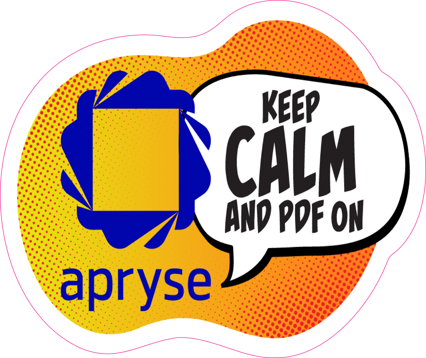 Apryse sticker "Keep Calm"