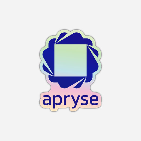 Holographic Sticker -  Vertical 'APRYSE'